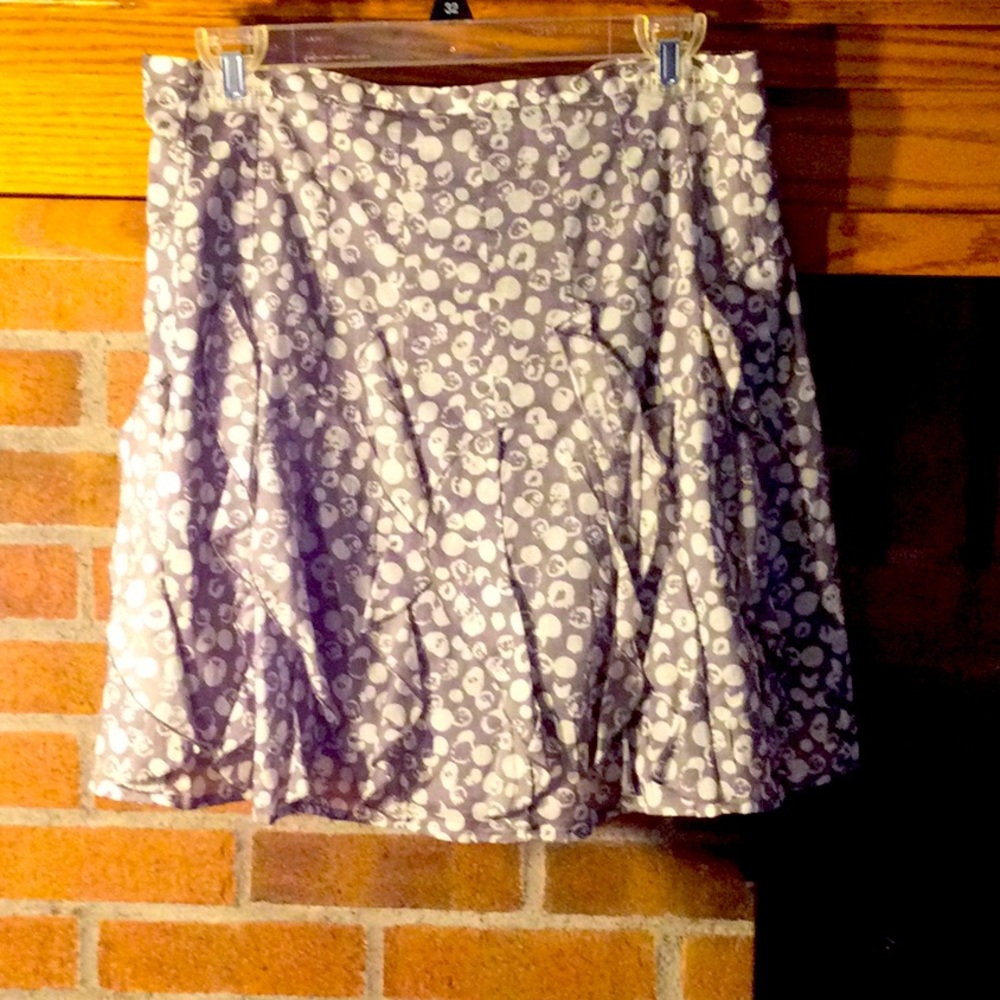 Loft Cotton ruffled skirt. 4 Petite